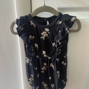 Kyte BABY Black Floral Kids Casual Dress